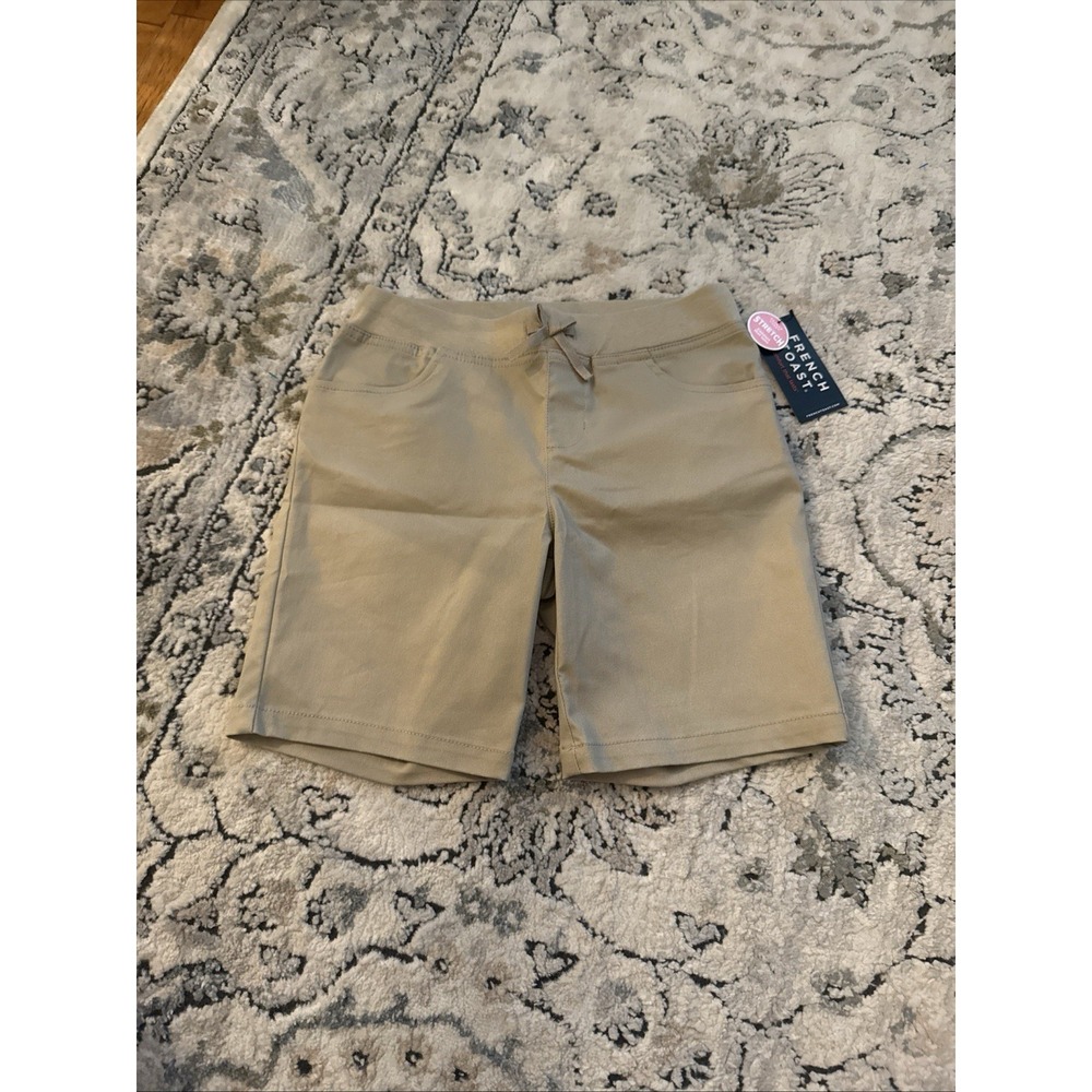 NWT Kids French Toast School Uniform Tan 7" Inseam Shorts Size 12